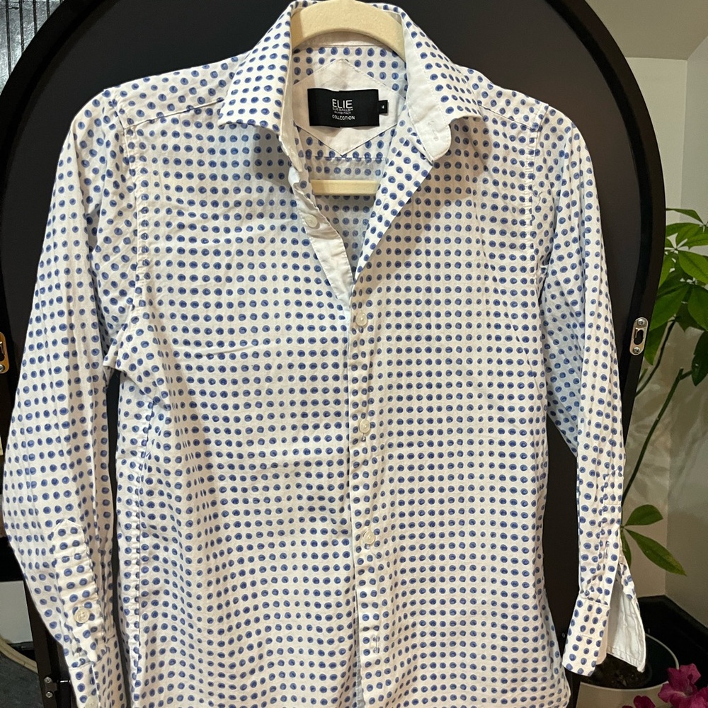 Blue Polka Dot Boy’s Shirt